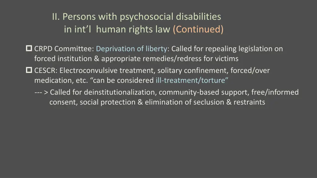 ii persons with psychosocial disabilities 1