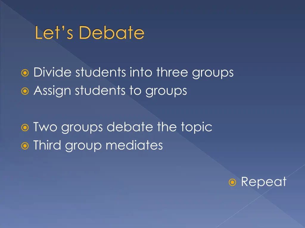 let s debate