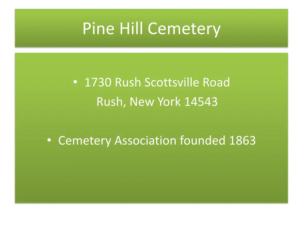 pine hill cemetery