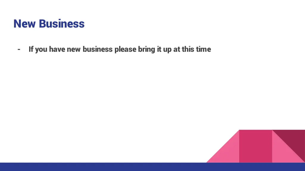new business