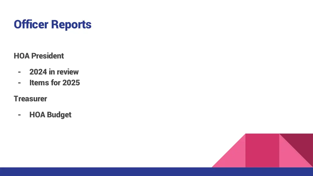 officer reports