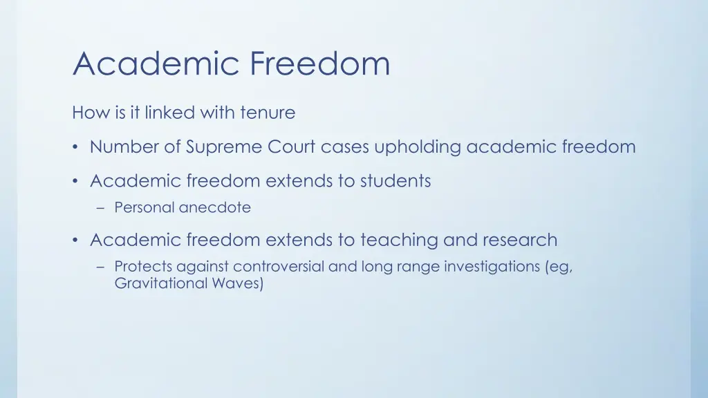 academic freedom