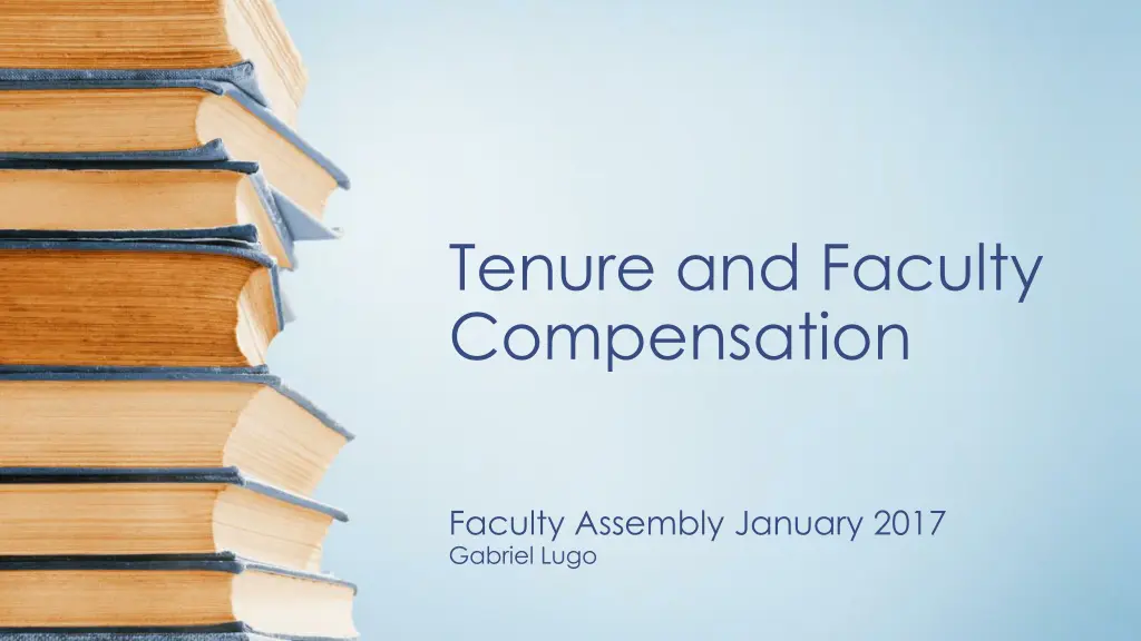 tenure and faculty compensation