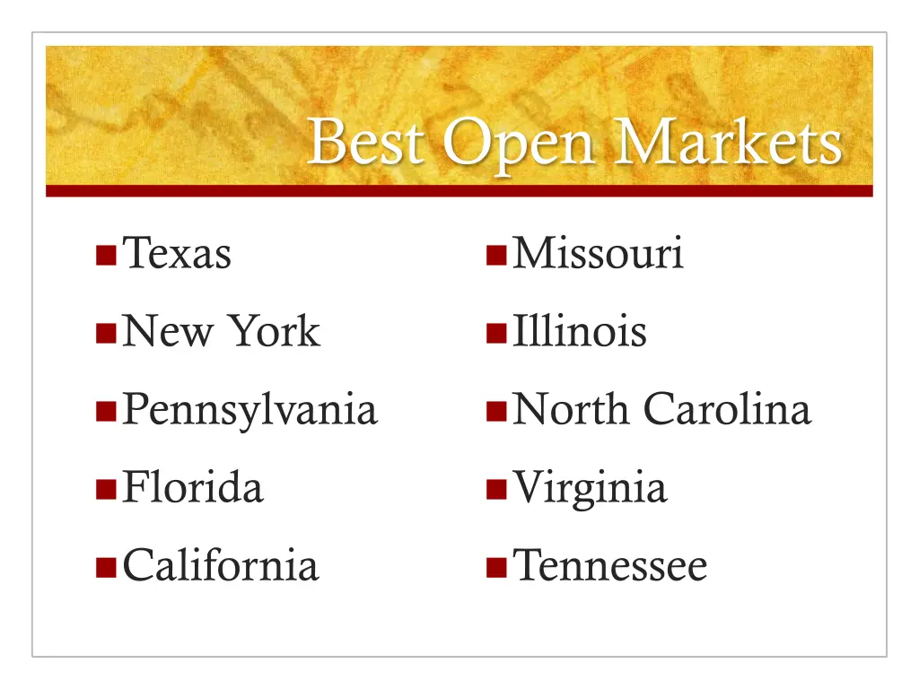 best open markets