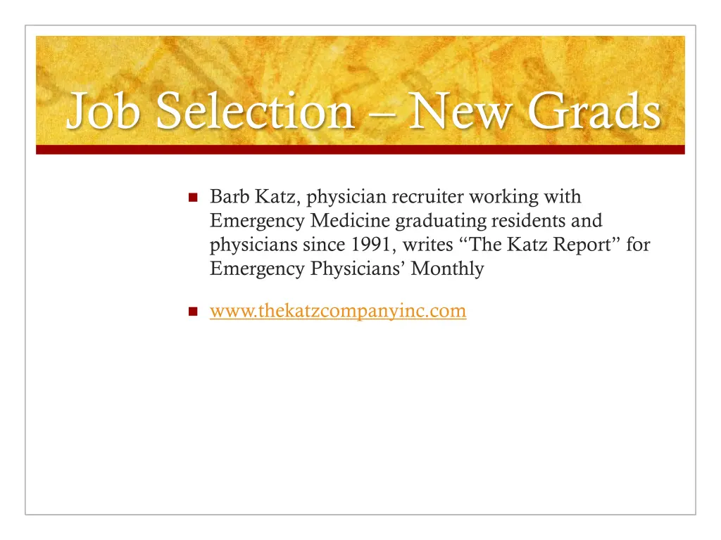 job selection new grads 1