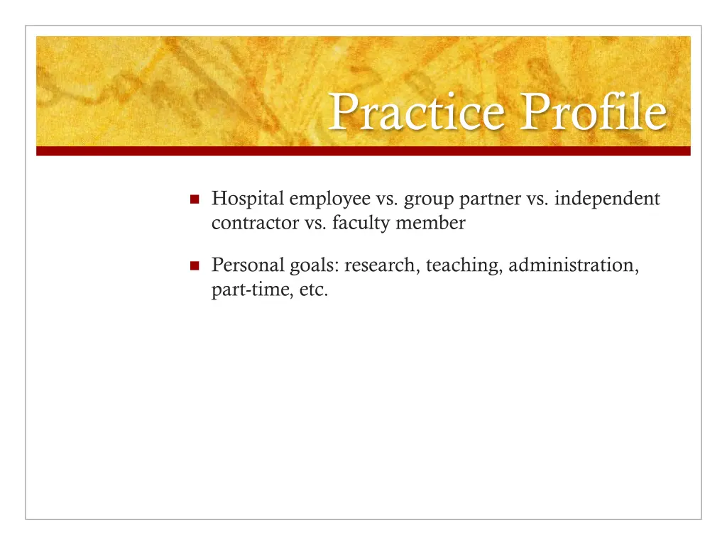 practice profile 1