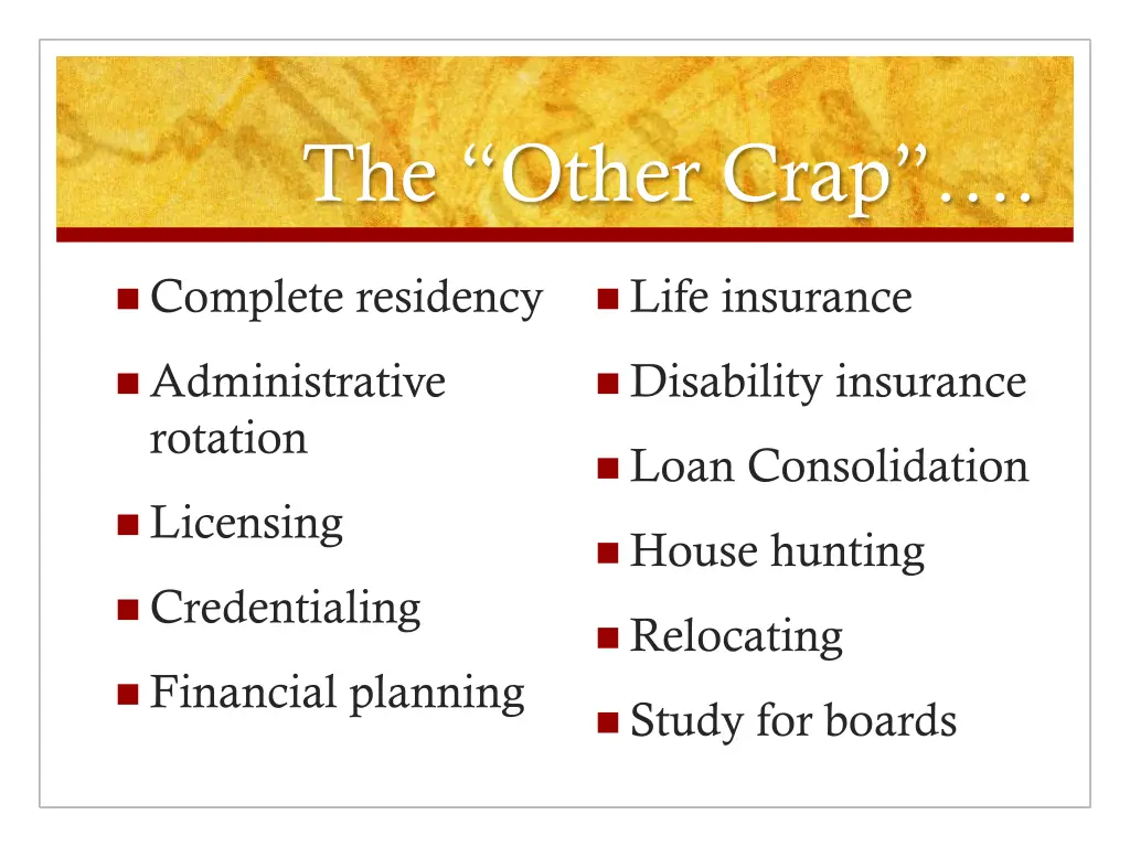 the other crap