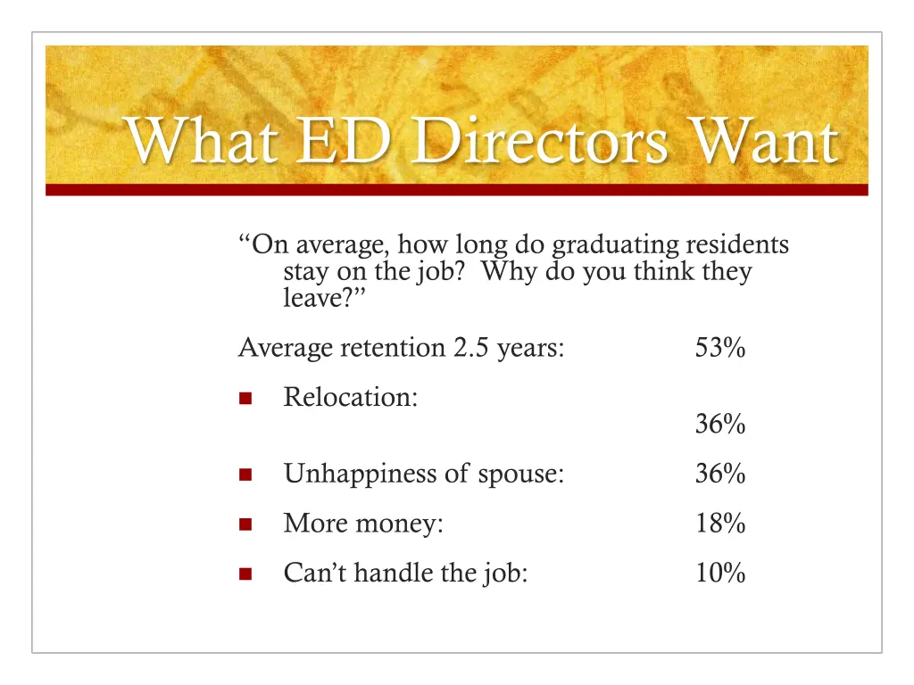 what ed directors want 26