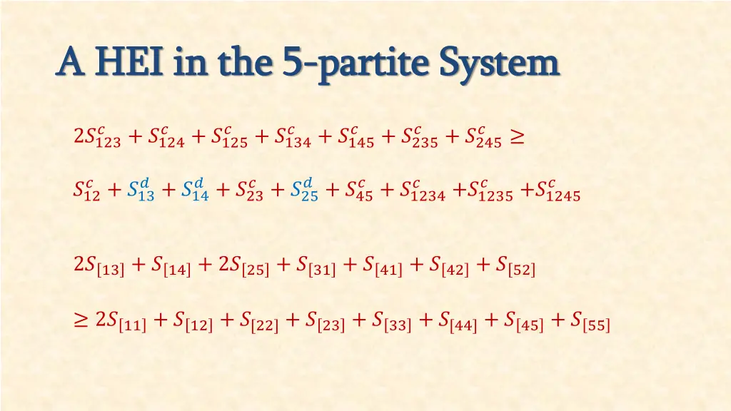 a hei in the 5 a hei in the 5 partite system