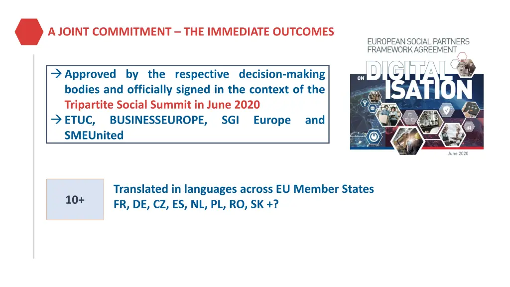 a joint commitment the immediate outcomes