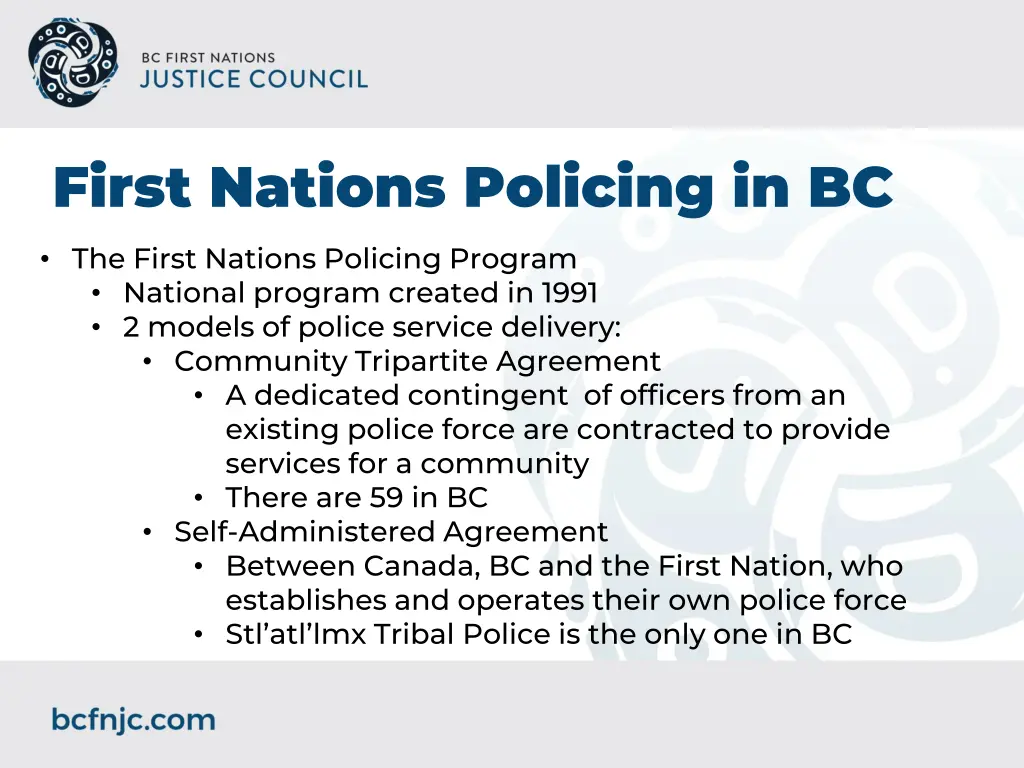 first nations policing in bc