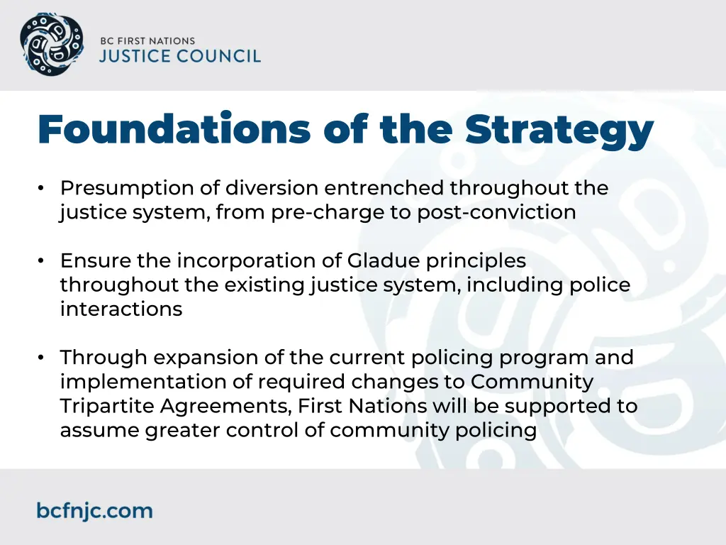 foundations of the strategy