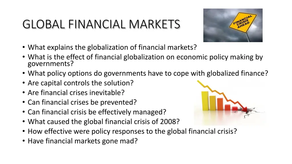 global financial markets