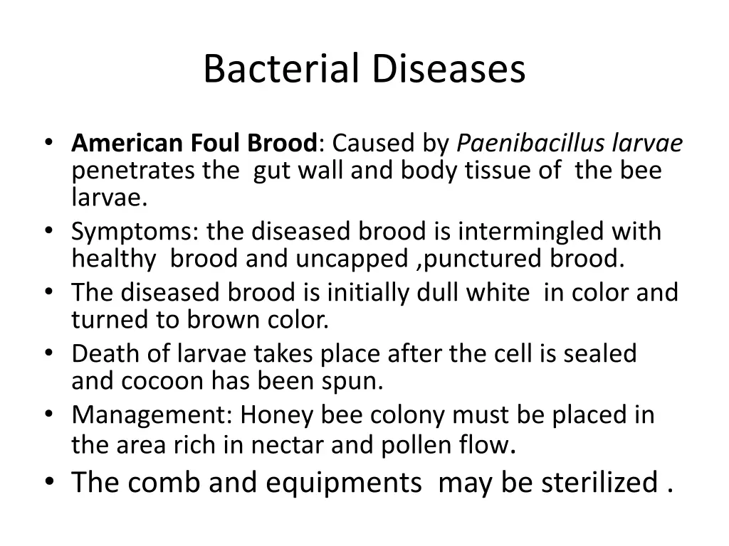 bacterial diseases