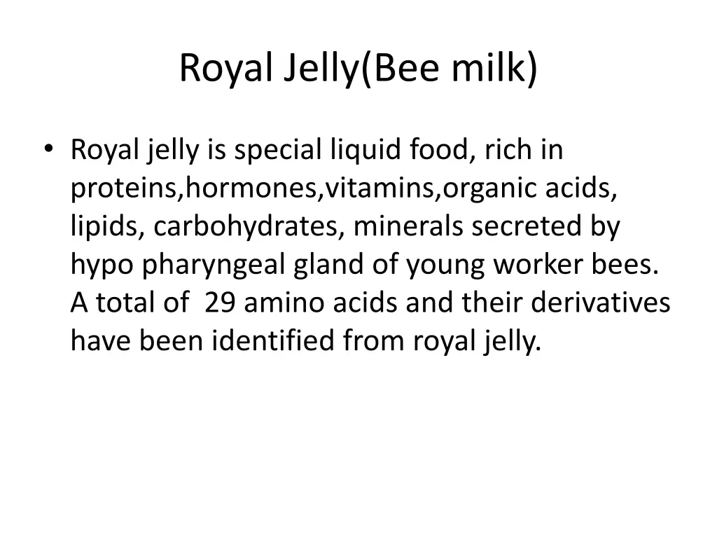 royal jelly bee milk