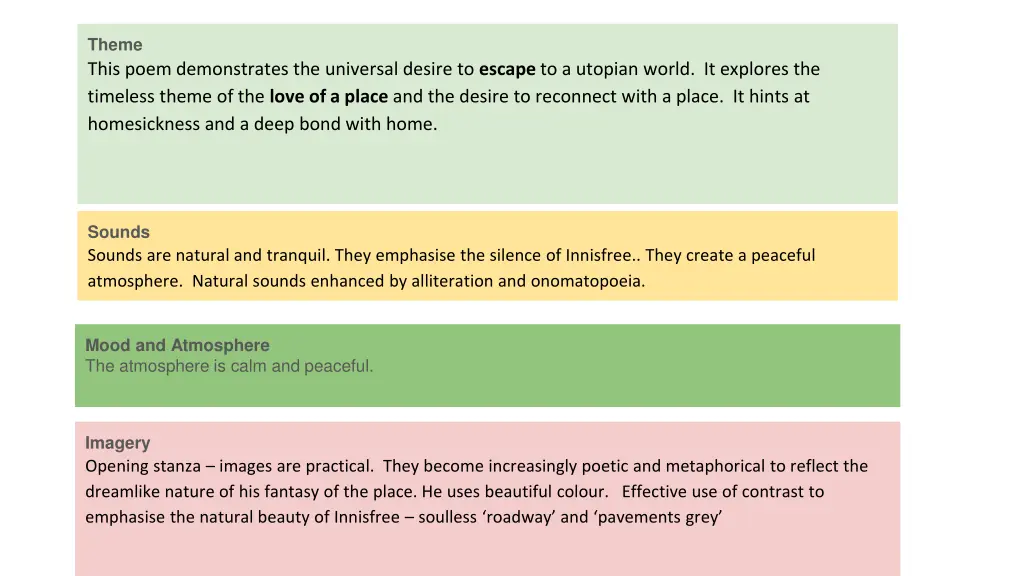 theme this poem demonstrates the universal desire