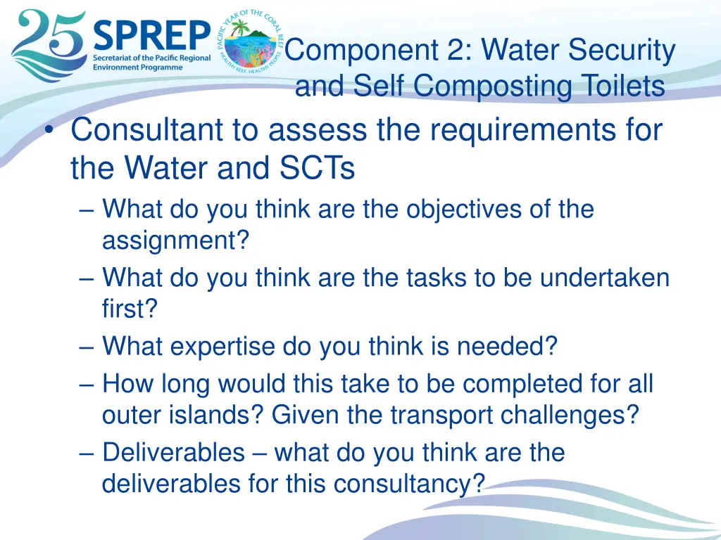 component 2 water security and self composting