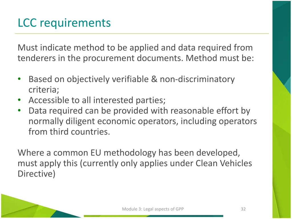 lcc requirements