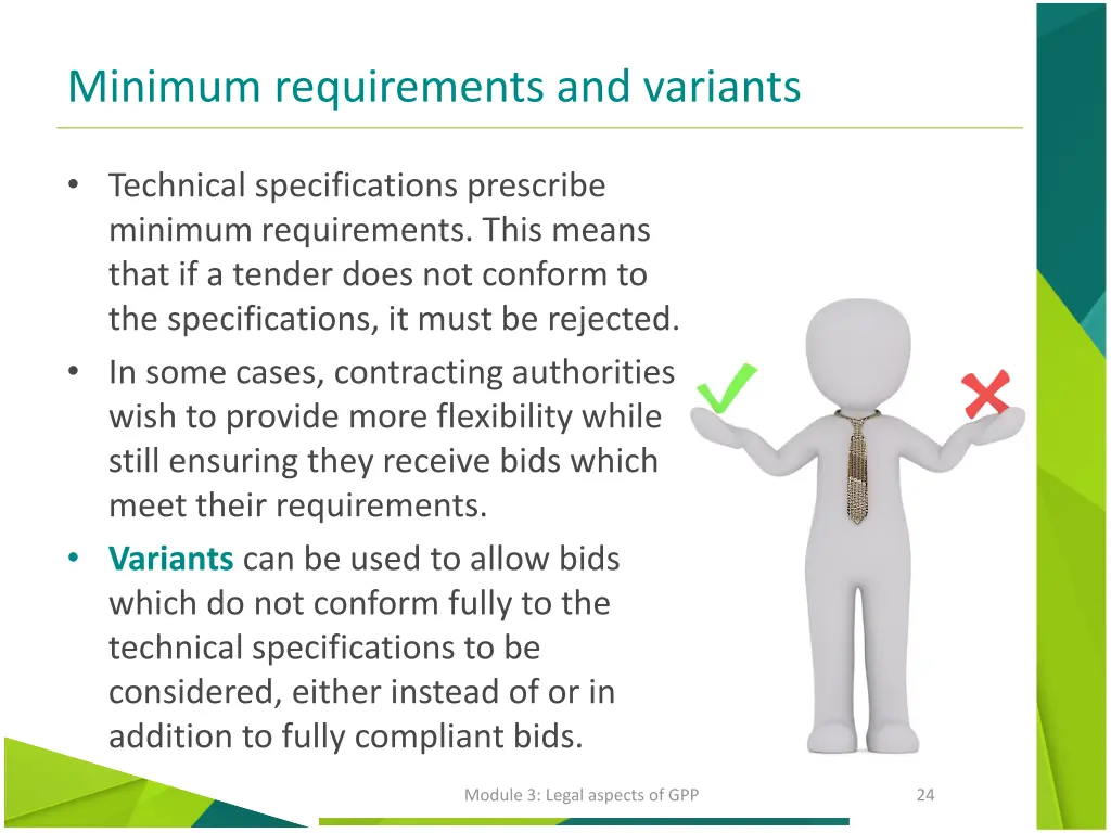minimum requirements and variants