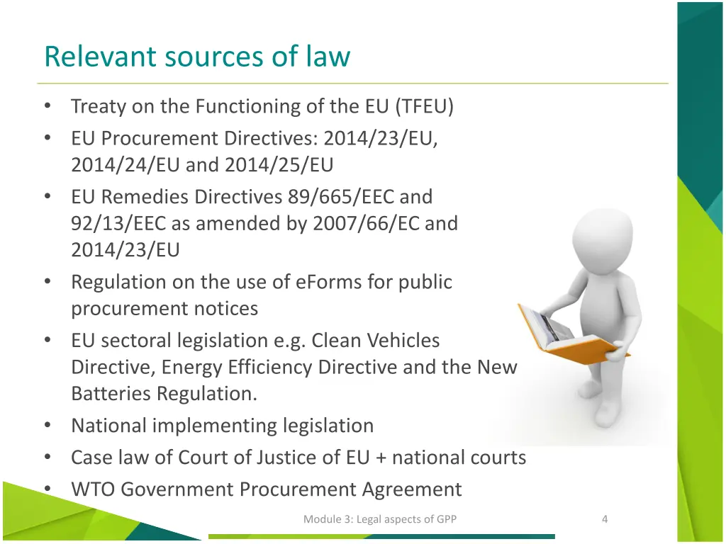 relevant sources of law