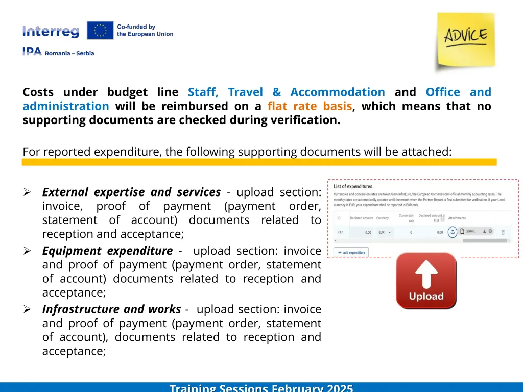 costs under budget line staff travel