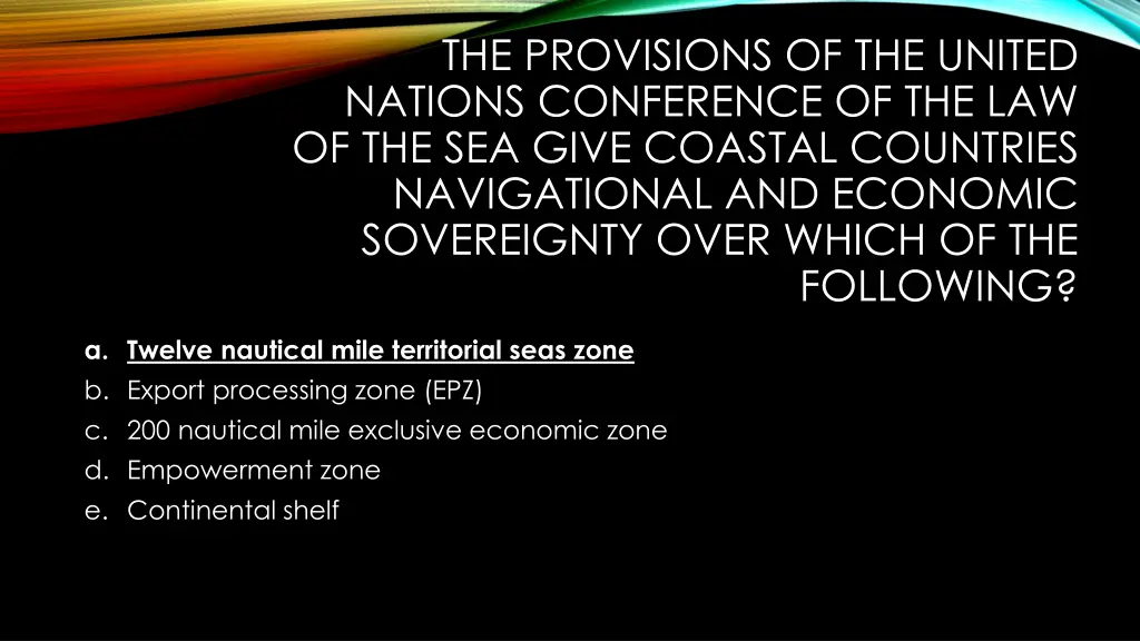 the provisions of the united nations conference 1