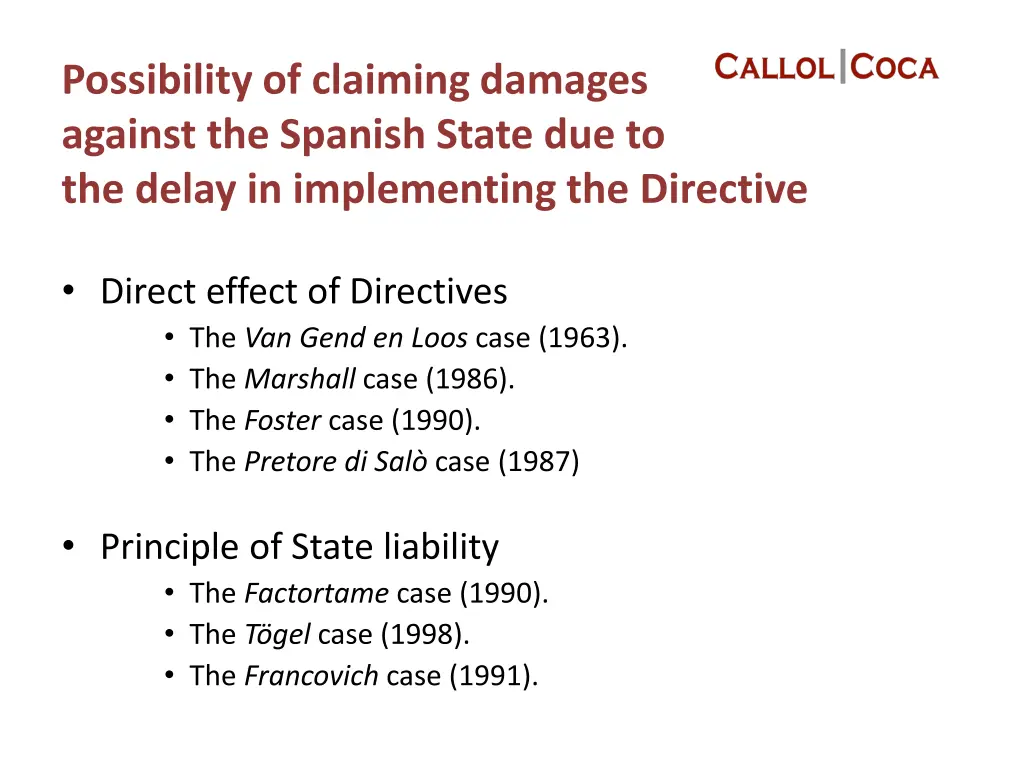 possibility of claiming damages against