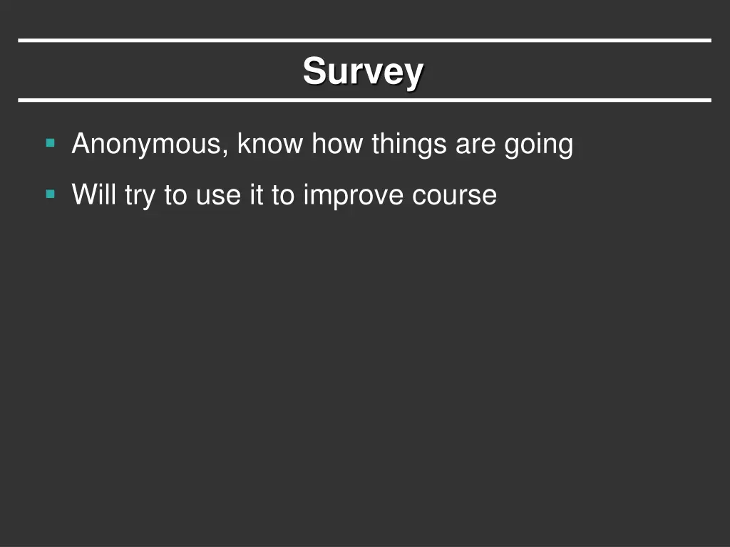 survey