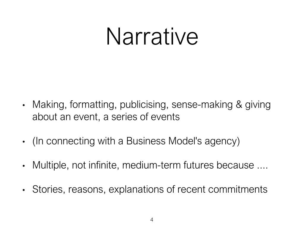 narrative