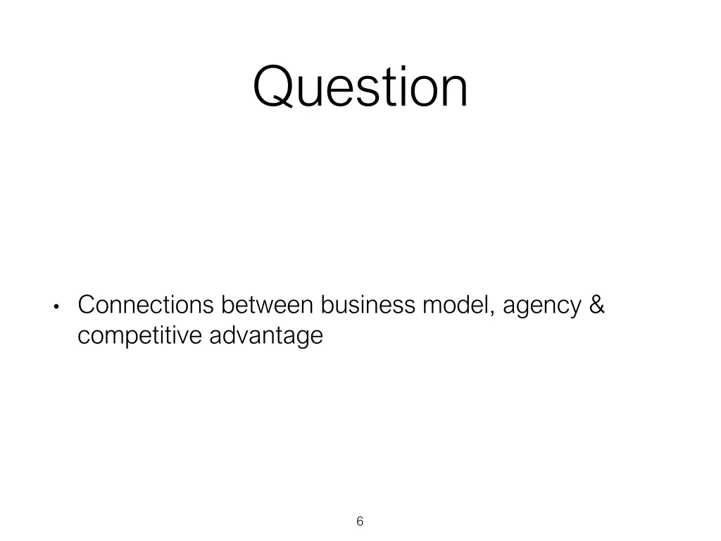 question