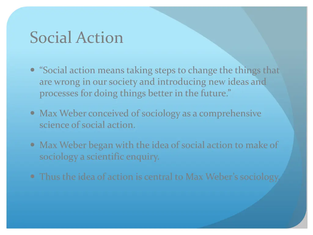 social action