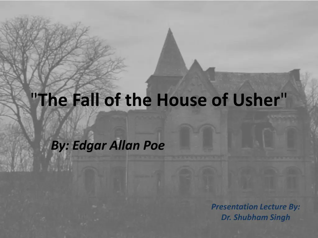 the fall of the house of usher