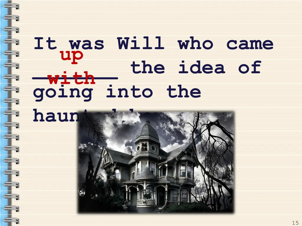 it was will who came the idea of going into