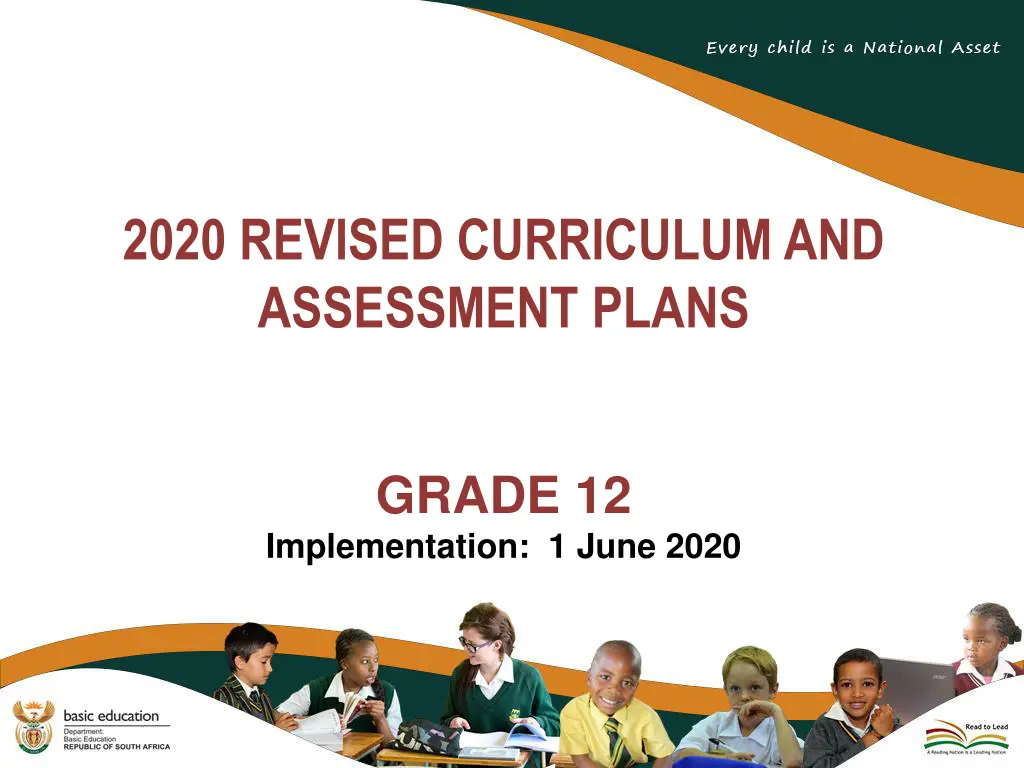 2020 revised curriculum and assessment plans