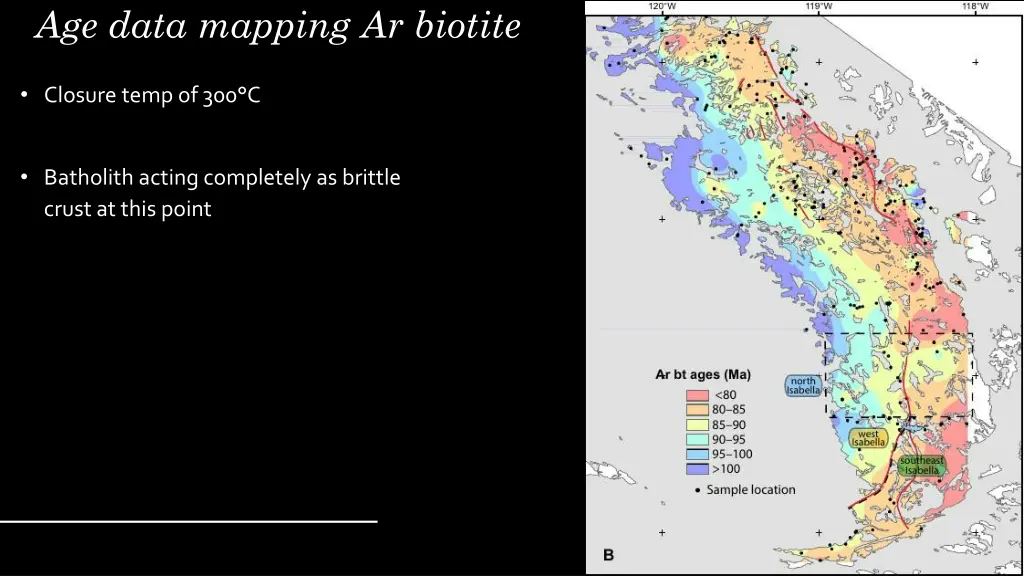 age data mapping ar biotite