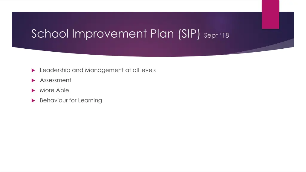 school improvement plan sip sept 18