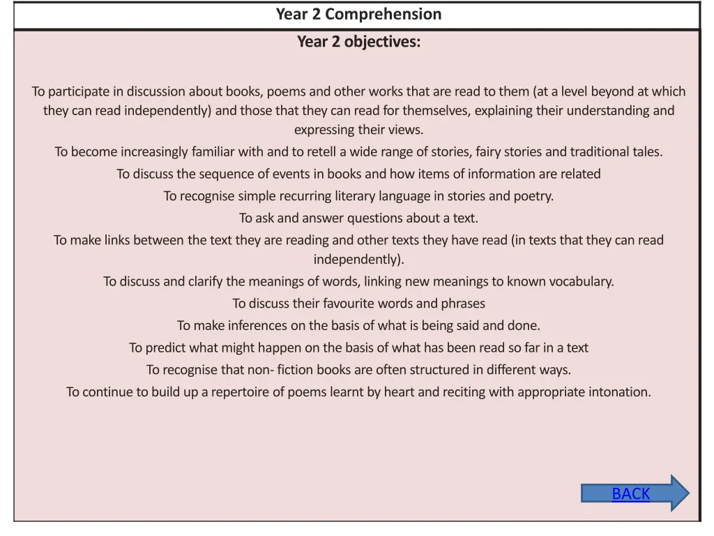 year 2 comprehension