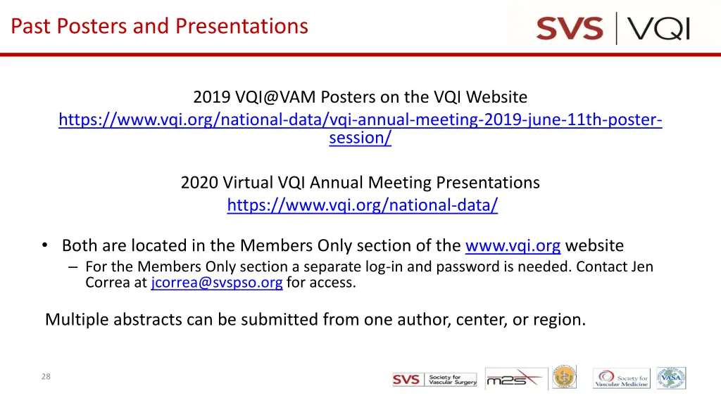 past posters and presentations