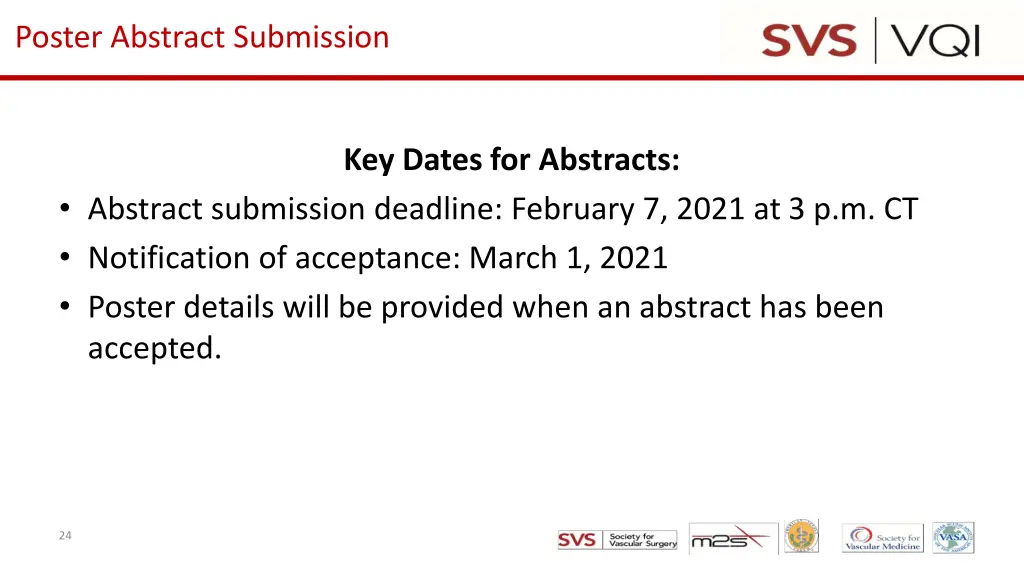 poster abstract submission