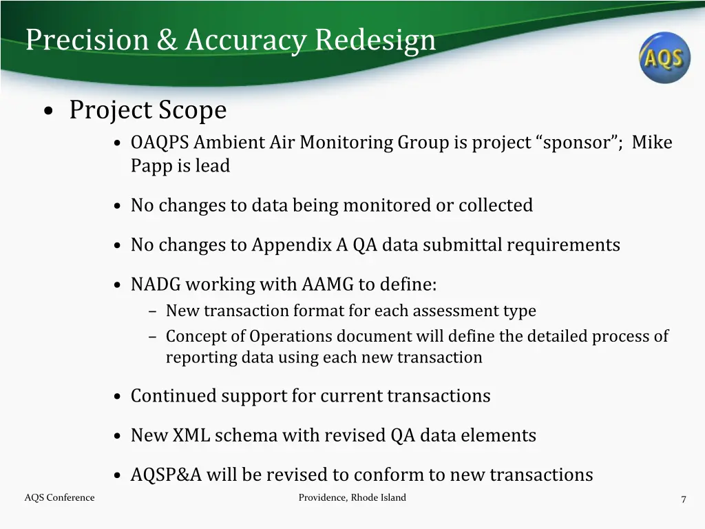 precision accuracy redesign 6