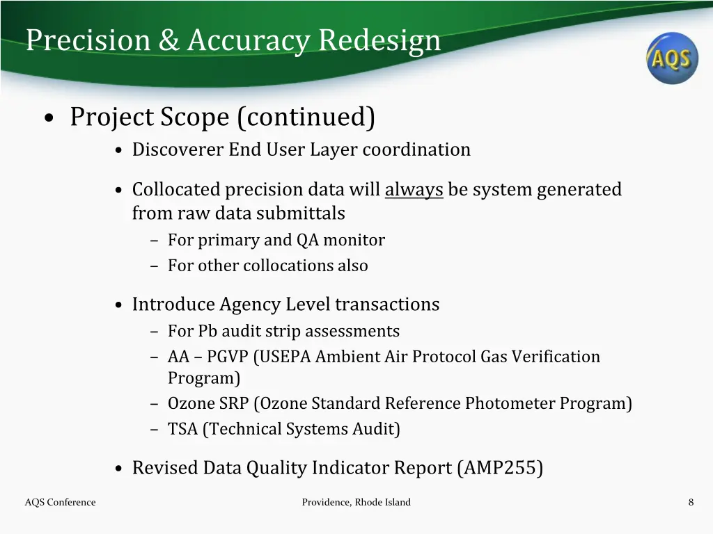 precision accuracy redesign 7