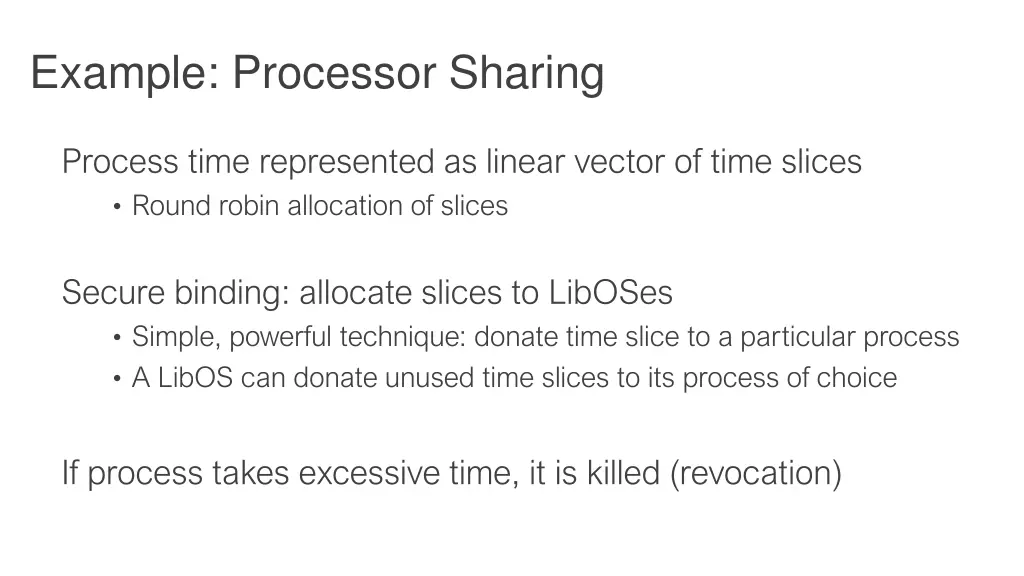 example processor sharing