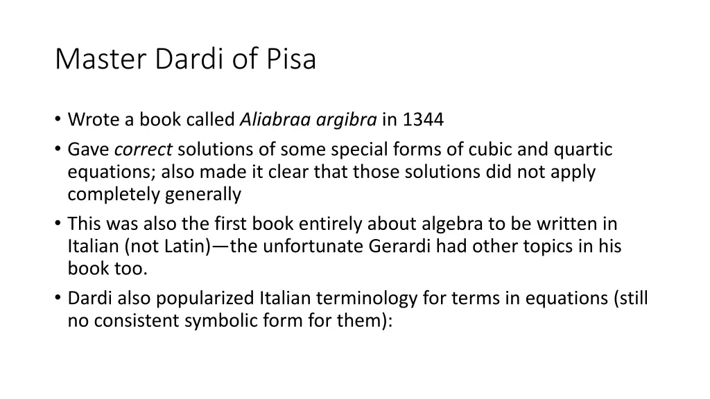 master dardi of pisa