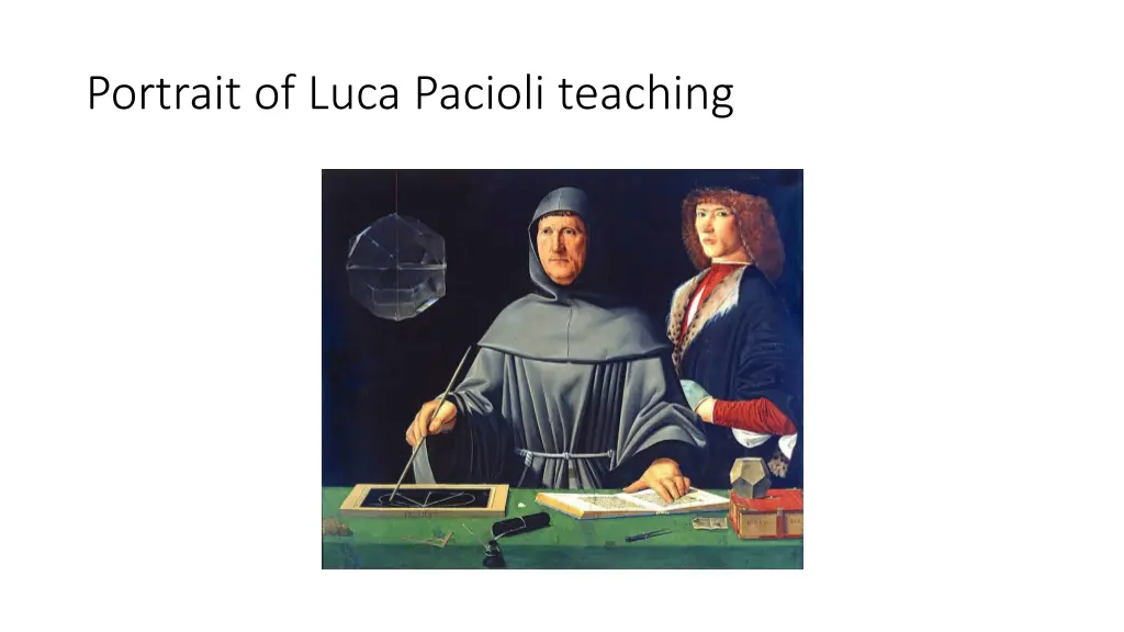 portrait of luca pacioli teaching