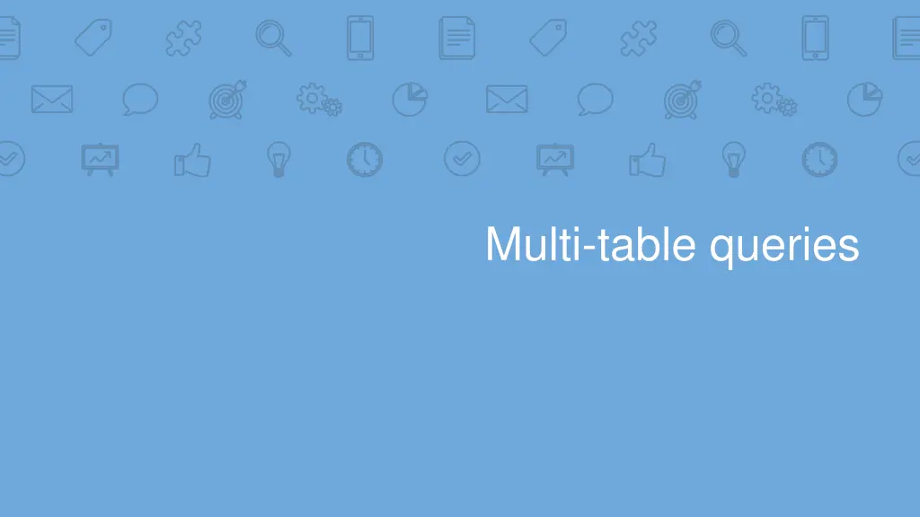 multi table queries