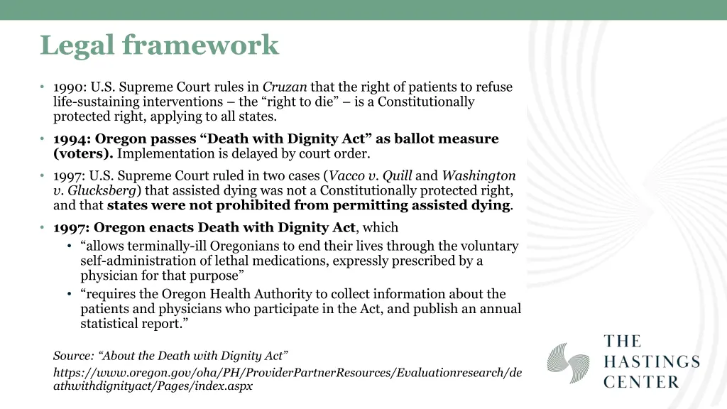 legal framework