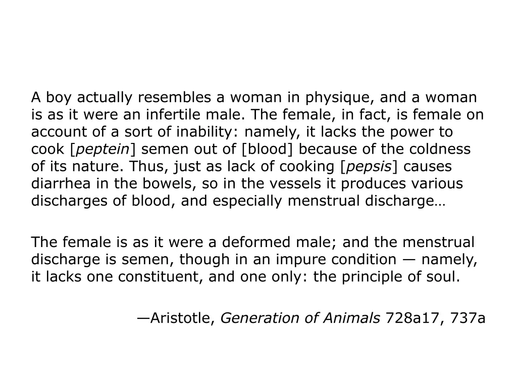 a boy actually resembles a woman in physique