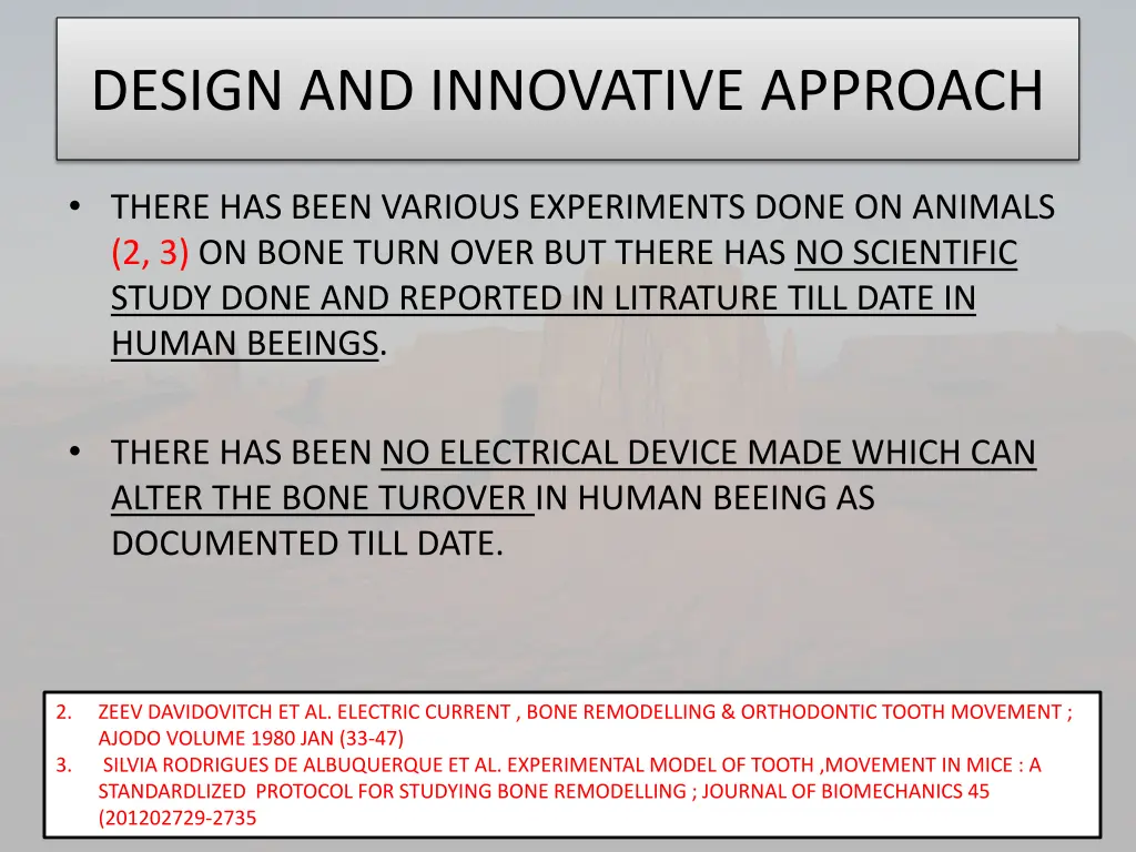 design and innovative approach