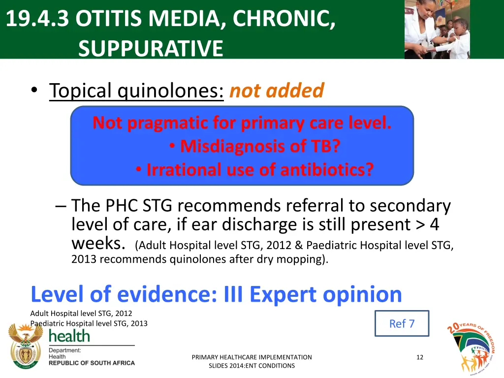 19 4 3 otitis media chronic suppurative