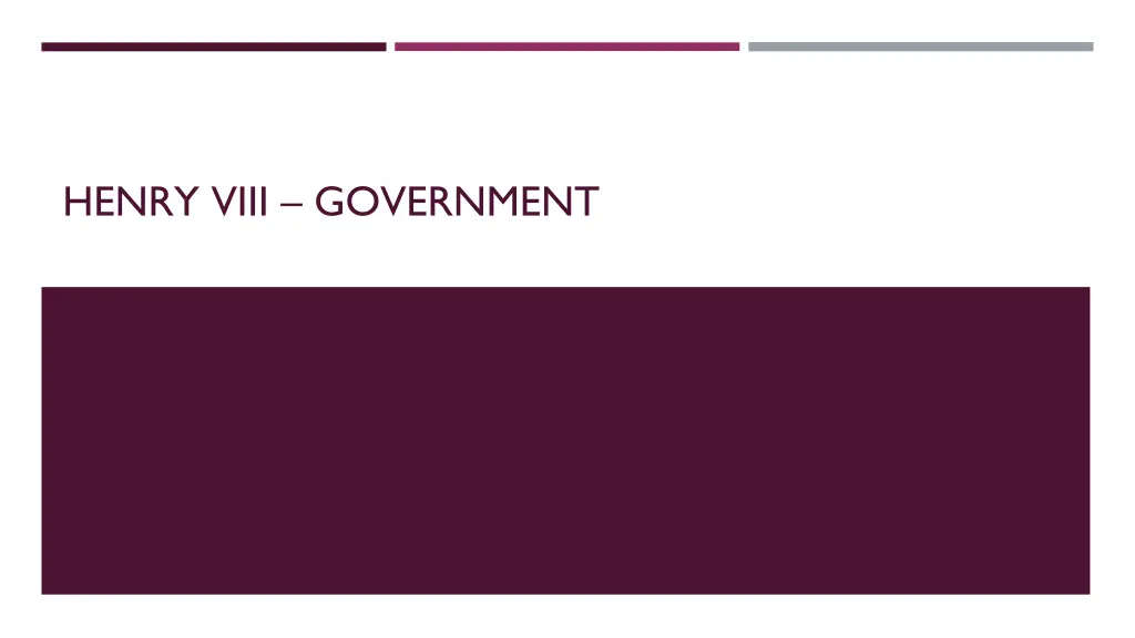 henry viii government